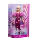 Papusa Barbie Deluxe Style cu tinuta roz metalizat Papusa Barbie Deluxe Style cu tinuta roz metalizat