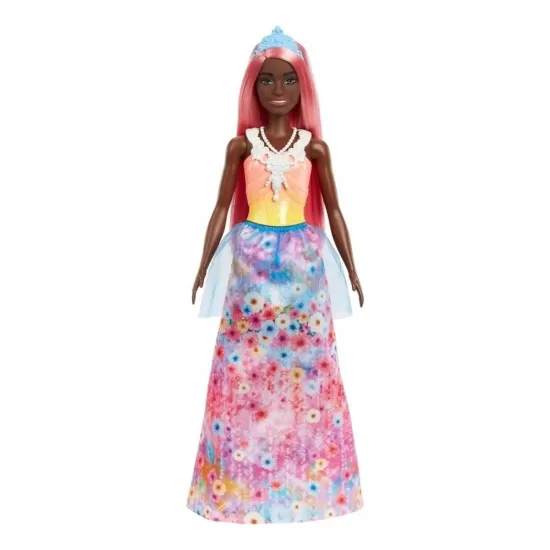 Papusa Barbie Dreamtopia printesa cu par corai Papusa Barbie Dreamtopia printesa cu par corai