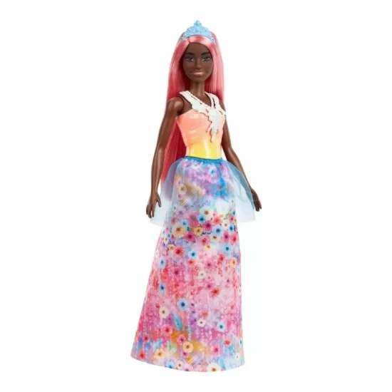 Papusa Barbie Dreamtopia printesa cu par corai Papusa Barbie Dreamtopia printesa cu par corai