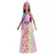 Papusa Barbie Dreamtopia printesa cu par mov