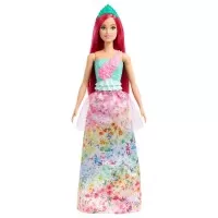Papusa Barbie Dreamtopia printesa cu par roz