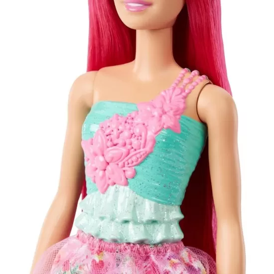 Papusa Barbie Dreamtopia printesa cu par roz