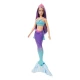 Papusa sirena cu par mov si coada mov Barbie Dreamtopia 