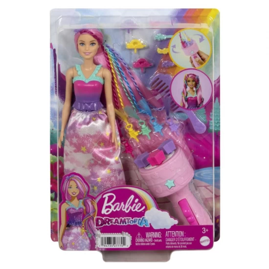 Papusa cu aparat de coafat Barbie Dreamtropia Papusa cu aparat de coafat Barbie Dreamtropia