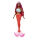 Papusa sirena cu par magenta si coada portocalie Barbie Dreamtropia Papusa sirena cu par magenta si coada portocalie Barbie Dreamtropia