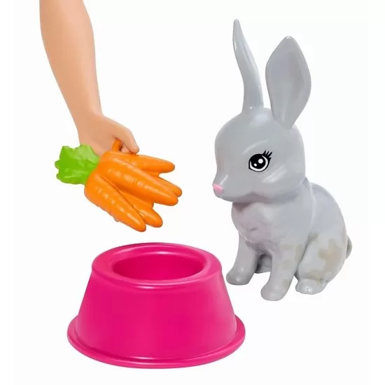 Set de joaca Barbie Family papusa cu animalute Set de joaca Barbie Family papusa cu animalute