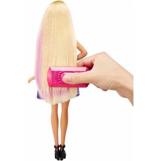 Papusa Barbie Fashionistas cu accesorii de machiaj