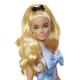 Papusa Barbie Fashionistas blonda cu rochie albastra cu fundite Papusa Barbie Fashionistas blonda cu rochie albastra cu fundite