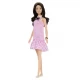 Papusa Barbie Fashionistas bruneta cu rochie roz Papusa Barbie Fashionistas bruneta cu rochie roz