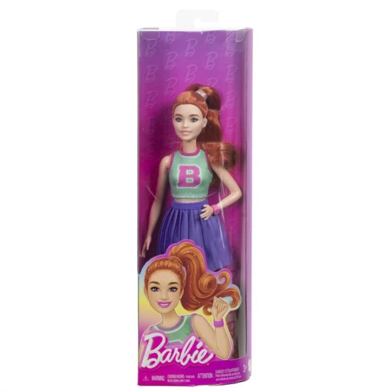 Papusa Barbie Fashionistas majoreta cu par roscat Papusa Barbie Fashionistas majoreta cu par roscat