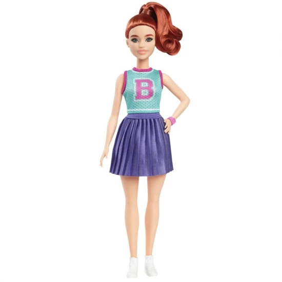 Papusa Barbie Fashionistas majoreta cu par roscat Papusa Barbie Fashionistas majoreta cu par roscat