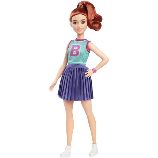 Papusa Barbie Fashionistas majoreta cu par roscat Papusa Barbie Fashionistas majoreta cu par roscat