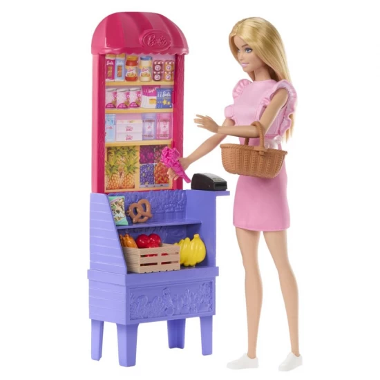 Set de joaca Barbie Malibu - Papusa Barbie la market Set de joaca Barbie Malibu - Papusa Barbie la market
