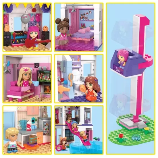 Set de joaca Barbie Mega Bloks Dreamhouse Color Reveal Set de joaca Barbie Mega Bloks Dreamhouse Color Reveal