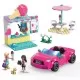 Set de joaca Barbie Mega Bloks cu masina decapotabila si stand de inghetata 226 piese Set de joaca Barbie Mega Bloks cu masina decapotabila si stand de inghetata 226 piese
