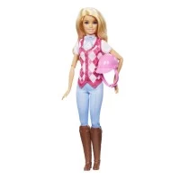 Set de joaca papusa Barbie Mysteries cu calut