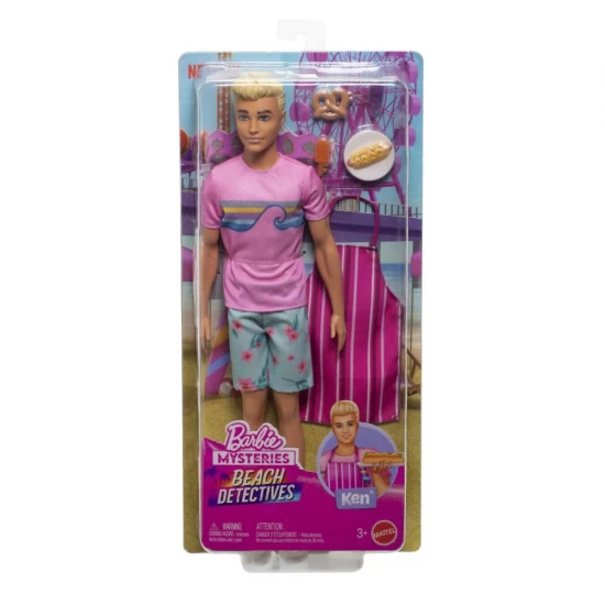 Papusa Ken cu accesorii - Barbie Mysteries Detectivi pe Plaja Papusa Ken cu accesorii - Barbie Mysteries Detectivi pe Plaja