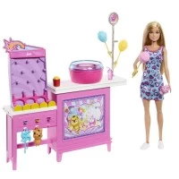 Set de joaca papusa Barbie Malibu cu accesorii - Barbie Mysteries Detectivi pe Plaja