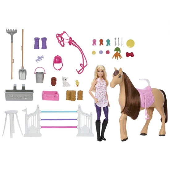 Set de joaca Barbie Mysteries cu calut si grajd
