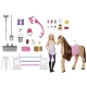 Set de joaca Barbie Mysteries cu calut si grajd