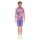 Papusa baiat Barbie Fashionistas brunet cu barba si tricou cu gluga Papusa baiat Barbie Fashionistas brunet cu barba si tricou cu gluga