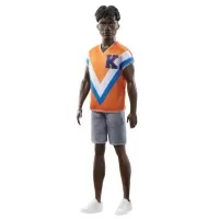 Papusa baiat Barbie Fashionistas brunet cu tricou portocaliu