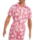 Papusa baiat Barbie Fashionistas in salopeta stil hawaian si sandale verzi Papusa baiat Barbie Fashionistas in salopeta stil hawaian si sandale verzi