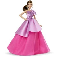 Papusa Barbie Birthday Wishes satena cu rochie roz 
