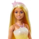 Papusa Barbie cu parul blond si rochie galbena Papusa Barbie cu parul blond si rochie galbena