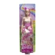 Papusa Barbie cu parul blond si rochie roz Papusa Barbie cu parul blond si rochie roz