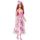 Papusa Barbie cu parul blond si rochie roz Papusa Barbie cu parul blond si rochie roz