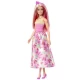Papusa Barbie cu parul blond si rochie roz Papusa Barbie cu parul blond si rochie roz