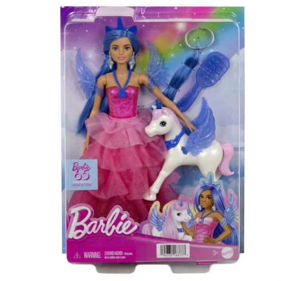 Papusa Barbie cu unicorn Papusa Barbie cu unicorn