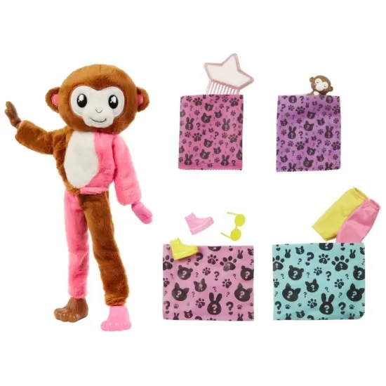 Papusa Barbie Cutie Reveal maimutica Papusa Barbie Cutie Reveal maimutica