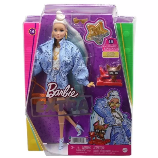 Papusa Barbie Extra cu catelus Papusa Barbie Extra cu catelus
