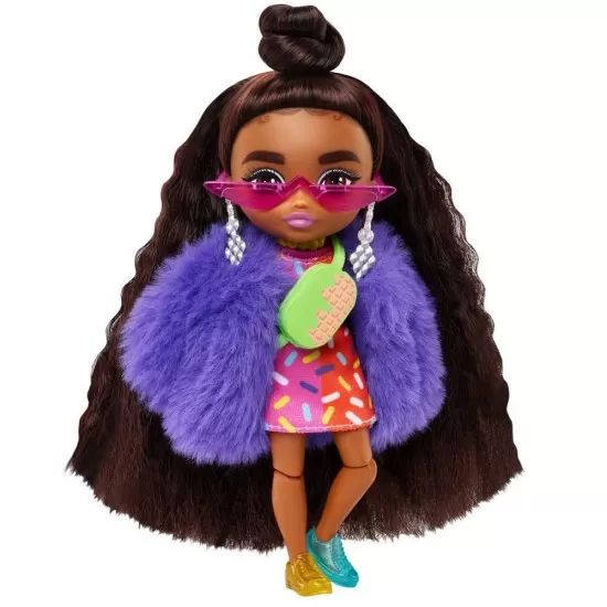 Papusa Barbie extra mini bruneta Papusa Barbie extra mini bruneta