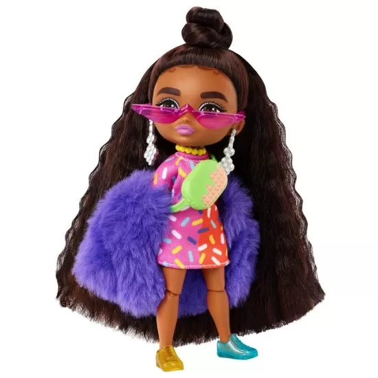 Papusa Barbie extra mini bruneta Papusa Barbie extra mini bruneta