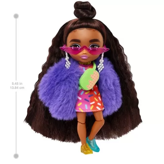 Papusa Barbie extra mini bruneta Papusa Barbie extra mini bruneta