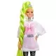 Papusa Barbie Extra cu par verde neon Papusa Barbie Extra cu par verde neon