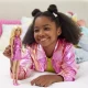 Papusa Barbie Fashionistas blonda cu rochita roz metalica Papusa Barbie Fashionistas blonda cu rochita roz metalica