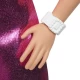 Papusa Barbie Fashionistas blonda cu rochita roz metalica Papusa Barbie Fashionistas blonda cu rochita roz metalica