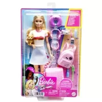 Papusa Barbie cu accesorii voiaj