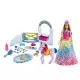 Set de joaca papusa Barbie cu unicorn Set de joaca papusa Barbie cu unicorn