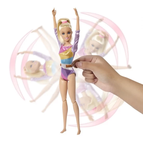 Papusa Barbie You Can Be - Gimnasta blonda cu accesorii Papusa Barbie You Can Be - Gimnasta blonda cu accesorii