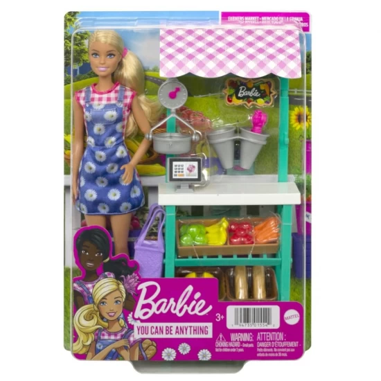 Papusa Barbie You Can Be - Vanzatoare la market Papusa Barbie You Can Be - Vanzatoare la market