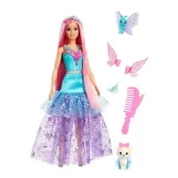 Papusa Barbie zana cu rochie albastra