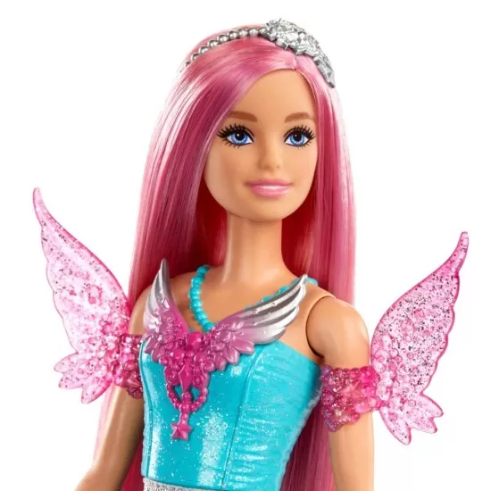 Papusa Barbie zana cu rochie albastra Papusa Barbie zana cu rochie albastra