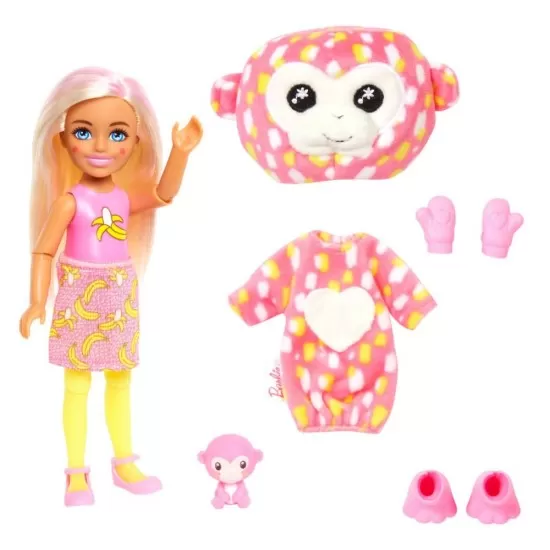 Papusa Chelsea Cutie Reveal maimutica Papusa Chelsea Cutie Reveal maimutica