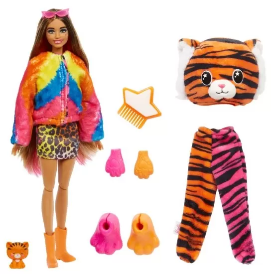 Papusa Barbie Cutie Reveal Tigru Papusa Barbie Cutie Reveal Tigru