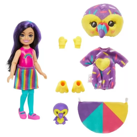 Papusa Chelsea Cutie Reveal Tucan Papusa Chelsea Cutie Reveal Tucan